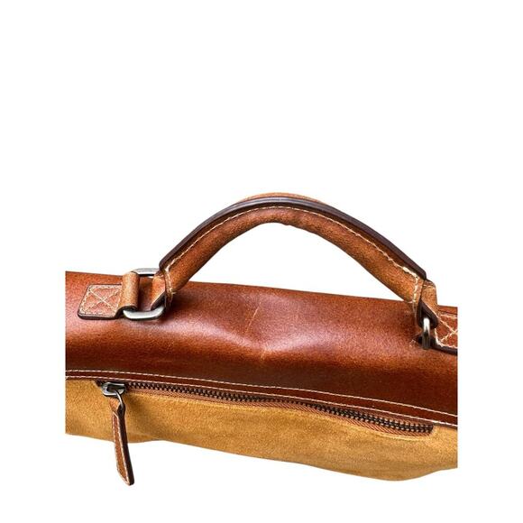 Most Wanted USA Leather yellow Suede Adjustable Strap Crossbody Cross Over Purse - Picture 7 of 8